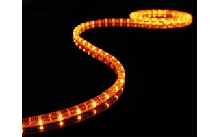 Manguera luminosa con LEDs  - Colo naranja - 5m