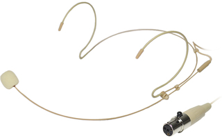 Micrófono diadema felpa para Alto y Shure  conector mini XLR TA4F Carne 