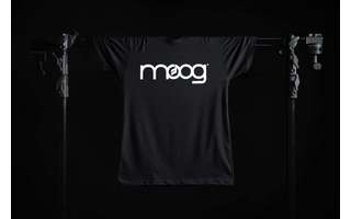 Moog T-Shirt - Camiseta en color negro con logo Moog en blanco