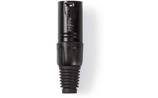 Nedis COTP15900BK - Conector XLR 3 Pin macho - Negro