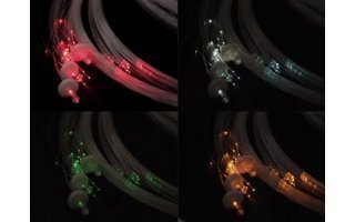 Imagenes de Kit de Fibra Optica, 100 fibras (2-5m), Multicolor