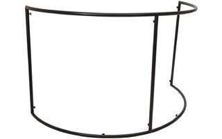 OMNITRONIC Mobile DJ Screen Curved incl. Cover wh