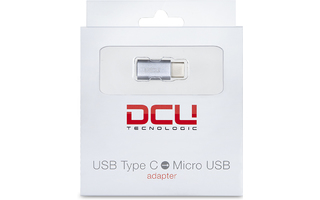 Adaptador USB C - Micro USB gris aluminio