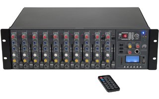 Omnitronic RM-1422FXA USB Rack Power Mixer