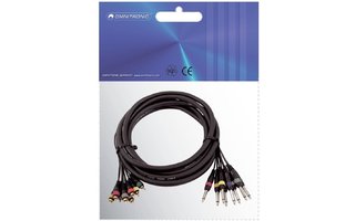 Omnitronic Snake cable 8xRCA / 8xJack mono 15m