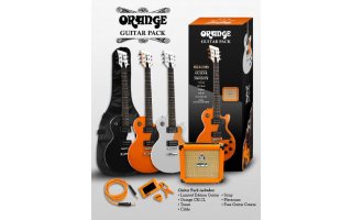 Orange White Guitar