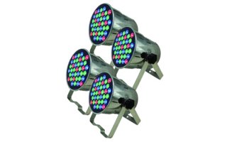4 x Focos LED IkariLight 39 LEDs RGB 1W