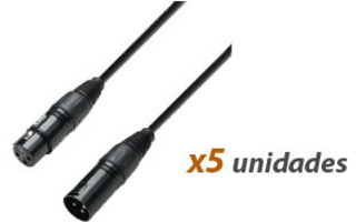 Pack : (5x) Cable Dmx 10m