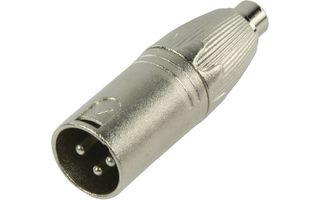 XLR Adapter XLR 3-Pin Male - RCA Female Silver