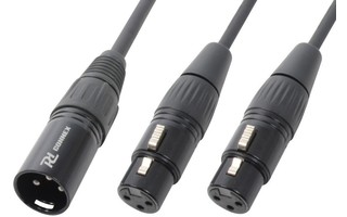 Tronios Cable Y divisor XLR 1 XLR Macho-2 XLR Hembra