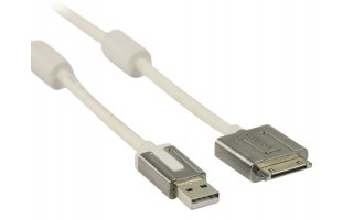 Interconexión USB Apple de alto rendimiento, conector Dock macho - USB macho, 0,50 m, blanco