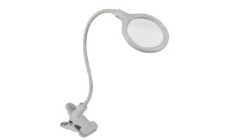 Lámpara LED con lupa y clip de fijación - 5 dioptrías - 6W - 30 LEDs - Color blanco