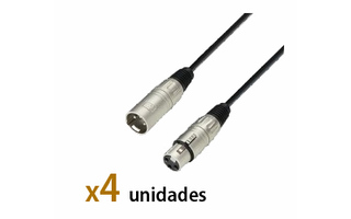 Pack: Cable XLR 15m (x4)
