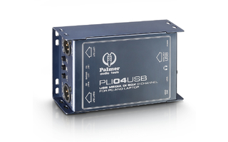 Palmer Pro PLI 04 USB - Caja de inyección directa con USB y aislador de línea