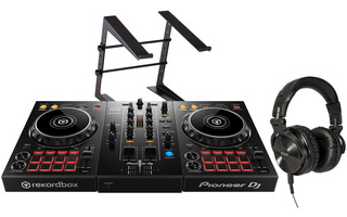 Pioneer DJ DDJ 400 + Ibiza Sound DJH 250 + Soporte portátil