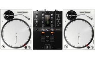 Pioneer DJ DJM 250 Mk2 + Pioneer PLX 500 Blanco