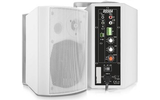 Power Dynamics DS50AW Active Speaker Set with BT 5.25” 100W White