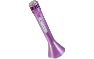 Micrófono para Karaoke con altavoz y Bluetooth - Rosa