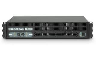 Ram Audio S 2000 GPIO Amplificador de PA 2 x 1190 W 2 Ohmios con Módulo GPIO