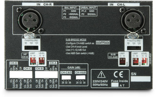 Ram Audio X OVER S Módulo procesador analógico para el amplificador de 4 canales de la Serie S
