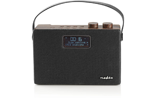 Radio DAB+ Digital - 15 W - FM - Bluetooth® - Marrón/negro - Nedis RDDB4320BN