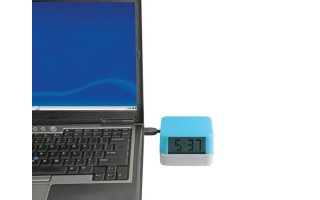Reloj digital con HUB USB 2.0 - Cambiar color LED