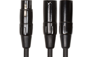 Roland RCCYCXF2XM Cable serie Black XLR hembra a doble XLR macho 15 cm