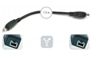 Firewire 4 pin "DV" video digital- cable 1´5 m - Firewire 4 pin