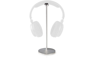 Soporte de Auriculares - Diseño de Aluminio - Cinta Antideslizante - 98 x 276 mm - Plata