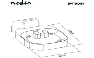 montaje del altavoz - Sonos® One SL™ / Sonos® One™ / Sonos® PLAY:1™ - Pared - 7 kg - Fijo - ABS 