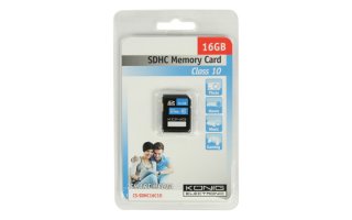 Tarjeta de memoria SDHC Clase 10 de 16 GB