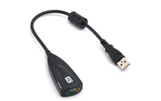 Tarjeta de sonido USB 2.0 HDI - Con salida auriculares / altavoces + entrada de micrófono Mini J