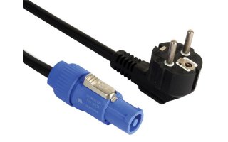 Cable con conector Schuko a PowerCon 230V - 5m - PVC