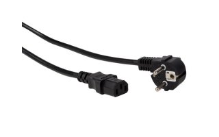 Imagenes de Cable de alimentación - color negro - CEE 7/7 90º + C13 - 2 m - H05VV-F 3G1.00 mm2