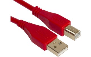 UDG U95001RD  - ULTIMATETIMATE CABLE USB 2.0 A-B RED STRAIGHT 1M