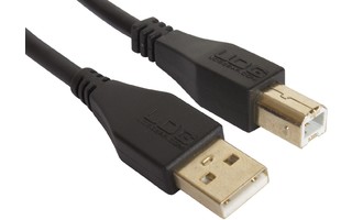 UDG Cable USB 2.0 A-B - Recto - Negro - 1 Metro