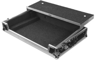 UDG Ultimate Flight Case Pioneer DDJ-RZ/SZ2 Silver Plus (Laptop Shelf + Wheels)