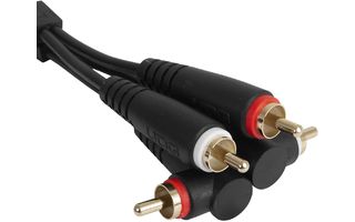UDG Ultimate Audio Cable Set RCA Straight - RCA Angled Black 3m