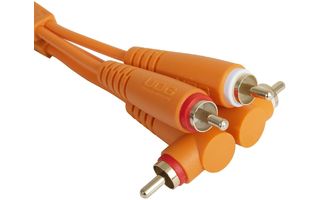 UDG Ultimate Audio Cable Set RCA Straight - RCA Angled Orange 3m