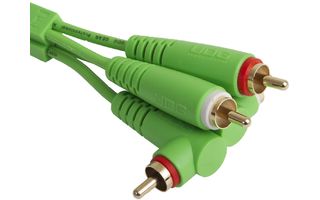UDG Ultimate Audio Cable Set RCA Straight - RCA Angled Verde 3m