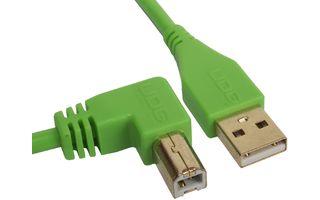UDG Ultimate Cable USB 2.0 A-B - Verde - Acodado 1 metro