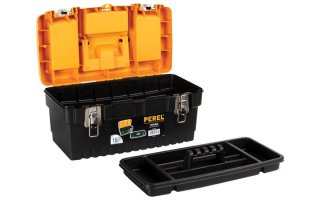 Caja de herramientas con cerraduras metálicas 16