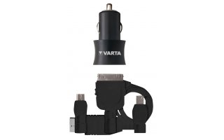 VARTA Set de cargador USB de coche