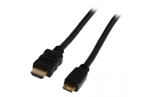 Cable HDMI de alta velocidad con conector HDMIEthernet ? mini conector HDMI de 5.00 m en color n