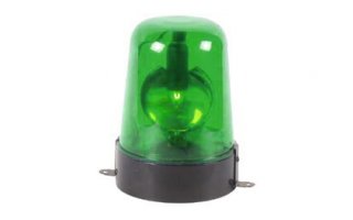 Luz rotativa - Verde - (Con adaptador de 12vAC)