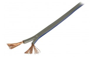 Cable para altavoz 2x 1.50 mm² 100 m en color gris