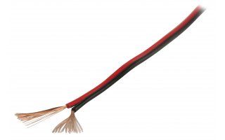 Cable para altavoz 2x 1.50 mm² 100 m en color negro/rojo