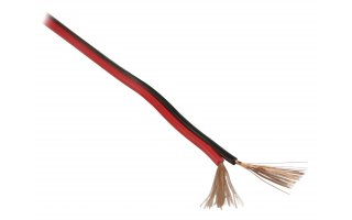 Cable para altavoz 2x 1.50 mm² 100 m en color negro/rojo