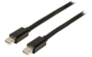Cable Mini DisplayPort macho - Mini DisplayPort macho de 1,00 m en color negro