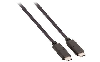 USB 3.1 C macho - C macho de 1,00 m en color negro